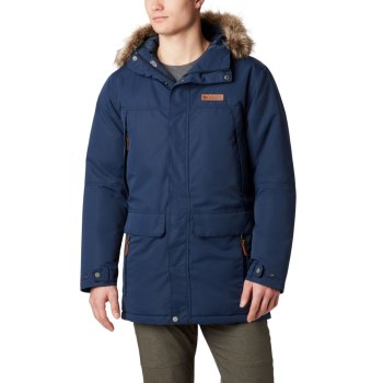 Columbia Muške Jakne - South Canyon Long Down Parka Tall Tamnoplave | AFRL-45370
